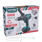 Vŕtací skrutkovač aku s príklepom SHARE20V EXTOL INDUSTRIAL, BRUSHLESS, 20V Li-ion, 2000mAh Vŕtací skrutkovač aku s príklepom SHARE20V EXTOL INDUSTRIAL, BRUSHLESS, 20V Li-ion, 2000mAh náhled
