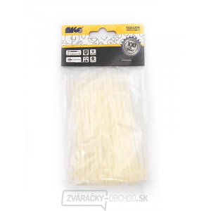 Sťahovacie pásky Magg 2,5x120mm natural - 100 ks Sťahovacie pásky Magg 2,5x120mm natural - 100 ks gallery main image