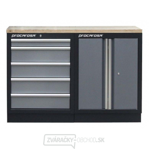 Zostava dielenských skriniek Procarosa PROFI TGC-130500 Pracovná doska: drevená Zostava dielenských skriniek Procarosa PROFI TGC-130500 Pracovná doska: drevená gallery main image