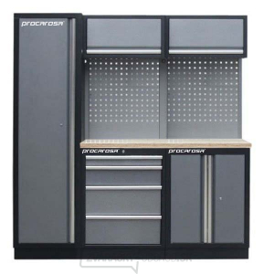 Zostava dielenského nábytku Procarosa PROFI TGBCW-130400 Pracovná doska:: drevená Zostava dielenského nábytku Procarosa PROFI TGBCW-130400 Pracovná doska:: drevená gallery main image