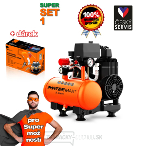 Bezolejový kompresor PANTERMAX® AirFlow® 3 SILENT SET1