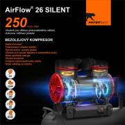 Bezolejový kompresor PANTERMAX® AirFlow® 26 SILENT Náhľad