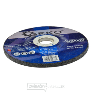 Rezný kotúč na kov GEKO, 125x6x22, 23mm Rezný kotúč na kov GEKO, 125x6x22, 23mm gallery main image