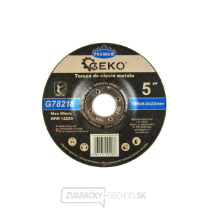 Kotúč brúsny na kov GEKO, 125x6mm Kotúč brúsny na kov GEKO, 125x6mm gallery main image