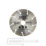 Kotúč diamantový rezný turbo-segmentový GEKO, 125x10x22mm  gallery main image