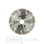 Kotúč diamantový rezný turbo-segmentový GEKO, 125x10x22mm  Kotúč diamantový rezný turbo-segmentový GEKO, 125x10x22mm  gallery main image
