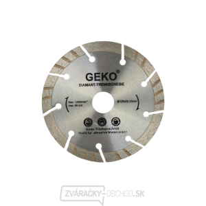 Kotúč diamantový rezný turbo-segmentový GEKO, 125x10x22mm  gallery main image