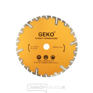 Kotúč diamantový rezný segmentový GEKO, 230x8x22, 2mm Kotúč diamantový rezný segmentový GEKO, 230x8x22, 2mm gallery main image