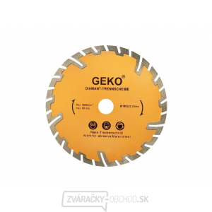 Kotúč diamantový rezný segmentový GEKO, 180x8x22, 2mm Kotúč diamantový rezný segmentový GEKO, 180x8x22, 2mm gallery main image