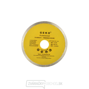 Kotúč diamantový rezný celoobvodový GEKO, 115x8x22, 2mm  Kotúč diamantový rezný celoobvodový GEKO, 115x8x22, 2mm  gallery main image