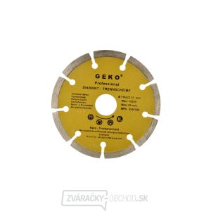 Kotúč diamantový rezný segmentový GEKO, 115x8x22, 2mm  Kotúč diamantový rezný segmentový GEKO, 115x8x22, 2mm  gallery main image