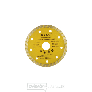 Kotúč diamantový rezný GEKO, TURBO, 115x8x22mm Kotúč diamantový rezný GEKO, TURBO, 115x8x22mm gallery main image