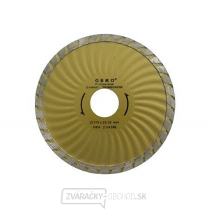 Kotúč diamantový rezný GEKO, TURBO PLUS, 115x8x22mm Kotúč diamantový rezný GEKO, TURBO PLUS, 115x8x22mm gallery main image