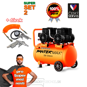 Bezolejový kompresor PANTERMAX® AirFlow® 56 SILENT SET2