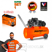 Olejový kompresor PANTERMAX® AirFlow® 100 SET1+ Sada príslušenstva 5-dielna gallery main image