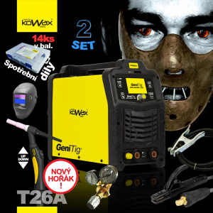 Invertor KOWAX GeniTig® 220AC/DC LCD SET 2 + Horák + Kukla + Vemtov + Káble 