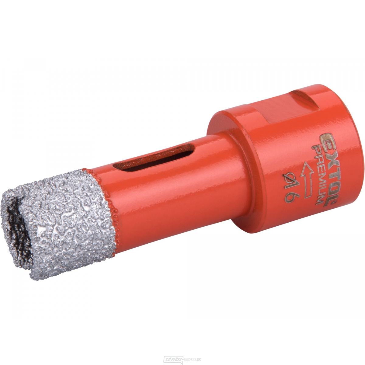 Korunka vykružovacia diamantová EXTOL PREMIUM, O 16mm, závit M14 Korunka vykružovacia diamantová EXTOL PREMIUM, O 16mm, závit M14 gallery main image