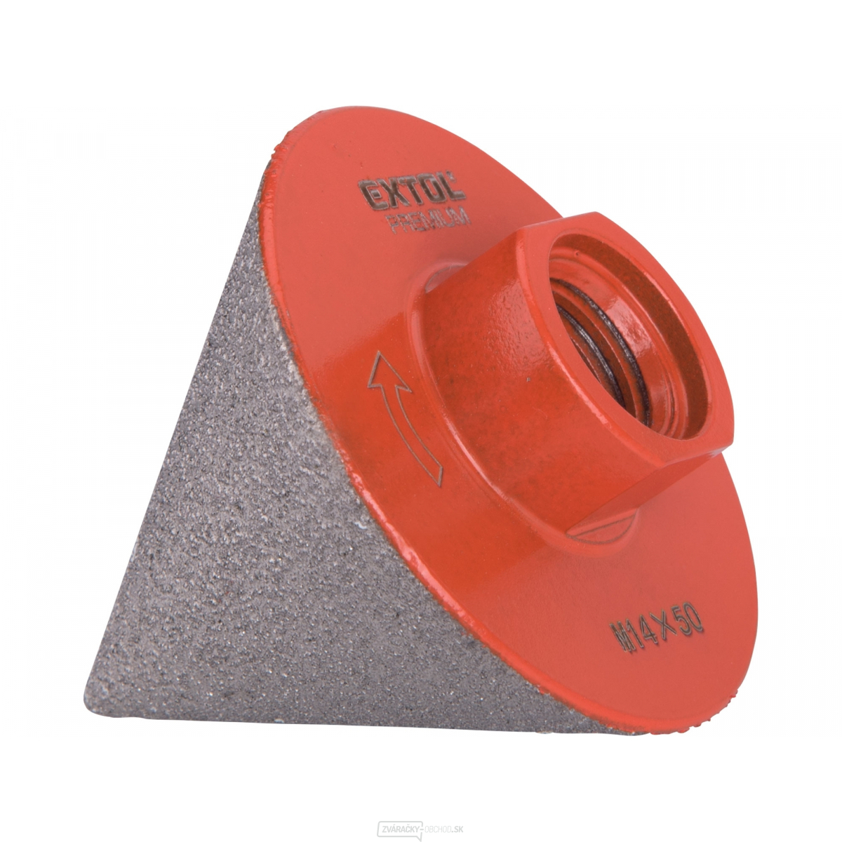 Korunka brúsna diamantová kónická EXTOL PREMIUM, O 2-50mm, závit M14