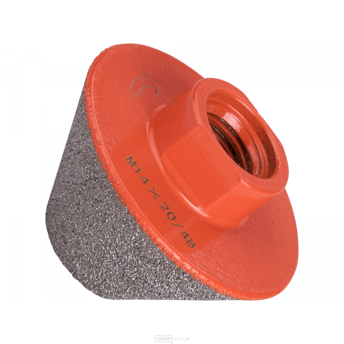 Korunka brúsna diamantová kónická EXTOL PREMIUM, O 20-48mm, závit M14