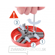 Vrták/korunka vykružovacia nastaviteľná EXTOL PREMIUM, O19-127mm, stopka O9mm náhled