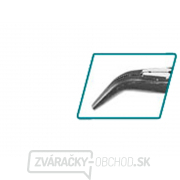 Kliešte polguľaté zahnuté TOTAL, 200mm, industrial Náhľad