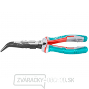 Kliešte polguľaté zahnuté TOTAL, 200mm, industrial gallery main image