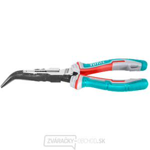 Kliešte polguľaté zahnuté TOTAL, 200mm, industrial gallery main image