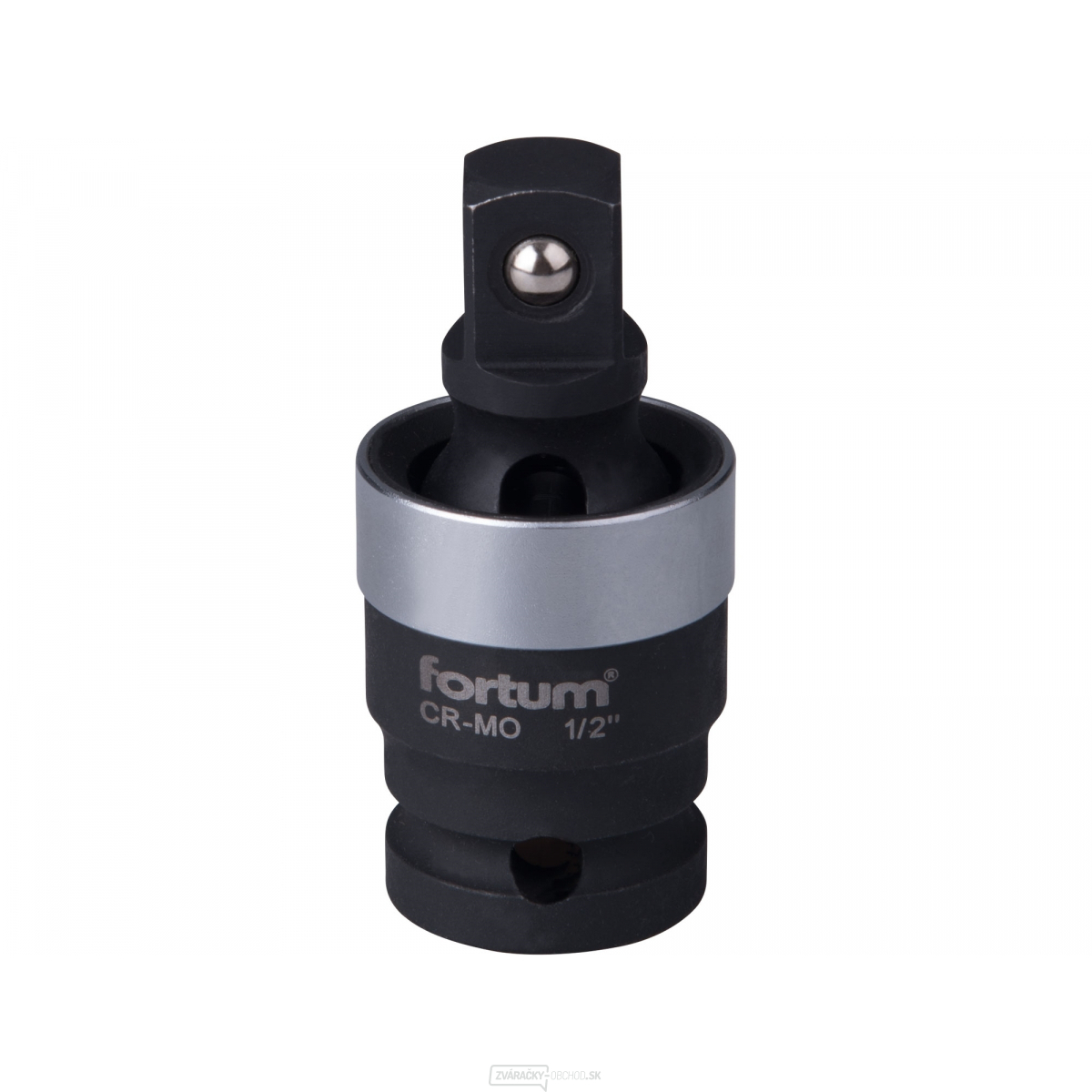 Nadstavec rázový kĺbový Fortum, z vnútorného 1/2" na vonkajšie 1/2" štvorhran, CrMo