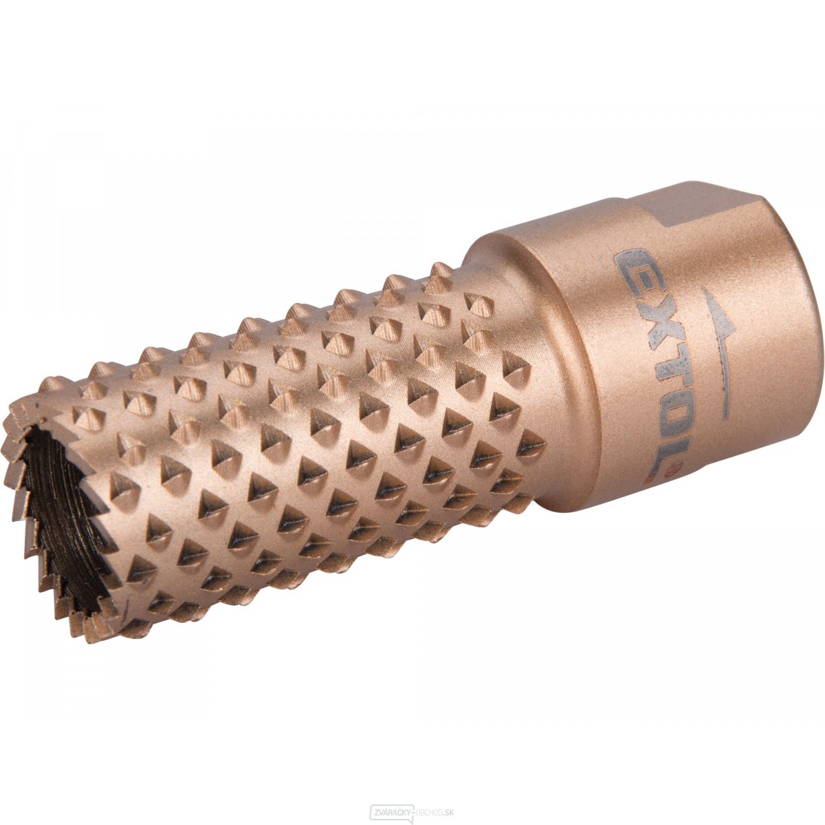 Rašpľa rotačná-valcová s čelnými zubami EXTOL, O20mm, závit M14