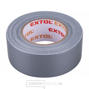 Páska lepiaca textilná/univerzálna EXTOL, 50mm x 50m hr.0,18mm, sivá