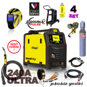 KOWAX GeniMig®240DP LCD + Horák + Kukla + Ventil + Podvozok + Plná Co2 Fľaša + Sprej + 5kg drôt + Káble Náhľad