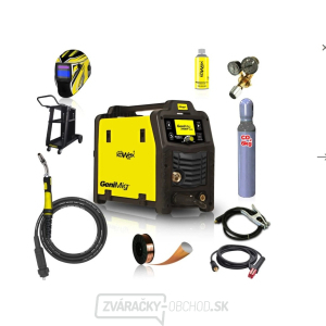 Zvárací invertor KOWAX GeniMig®240DP LCD SET 4a + Horák + Kukla + Ventil + Podvozok + Co2 Fľaša + Sprej + 5kg drôt + Káble gallery main image