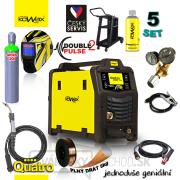 KOWAX GeniMig®240DP LCD + Horák + Kukla + Ventil + Podvozok + Plná Fľaša MIX C18 20L + Sprej + 5kg drôt + Káble Náhľad