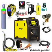 KOWAX GeniMig®240DP LCD + Horák + Kukla + Ventil + Podvozok + Plná Fľaša MIX C18 20L + Sprej + 5kg drôt + Káble Náhľad