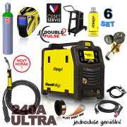 KOWAX GeniMig®240DP LCD + Horák + Kukla + Ventil + Podvozok + plná Argon Fľaša + Sprej + 5kg drôt + Káble Náhľad