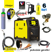 KOWAX GeniMig®240DP LCD SET + Horák + Kukla + Ventil + Podvozok + plná Argon Fľaša + Sprej + 5kg Drôt + Káble Náhľad