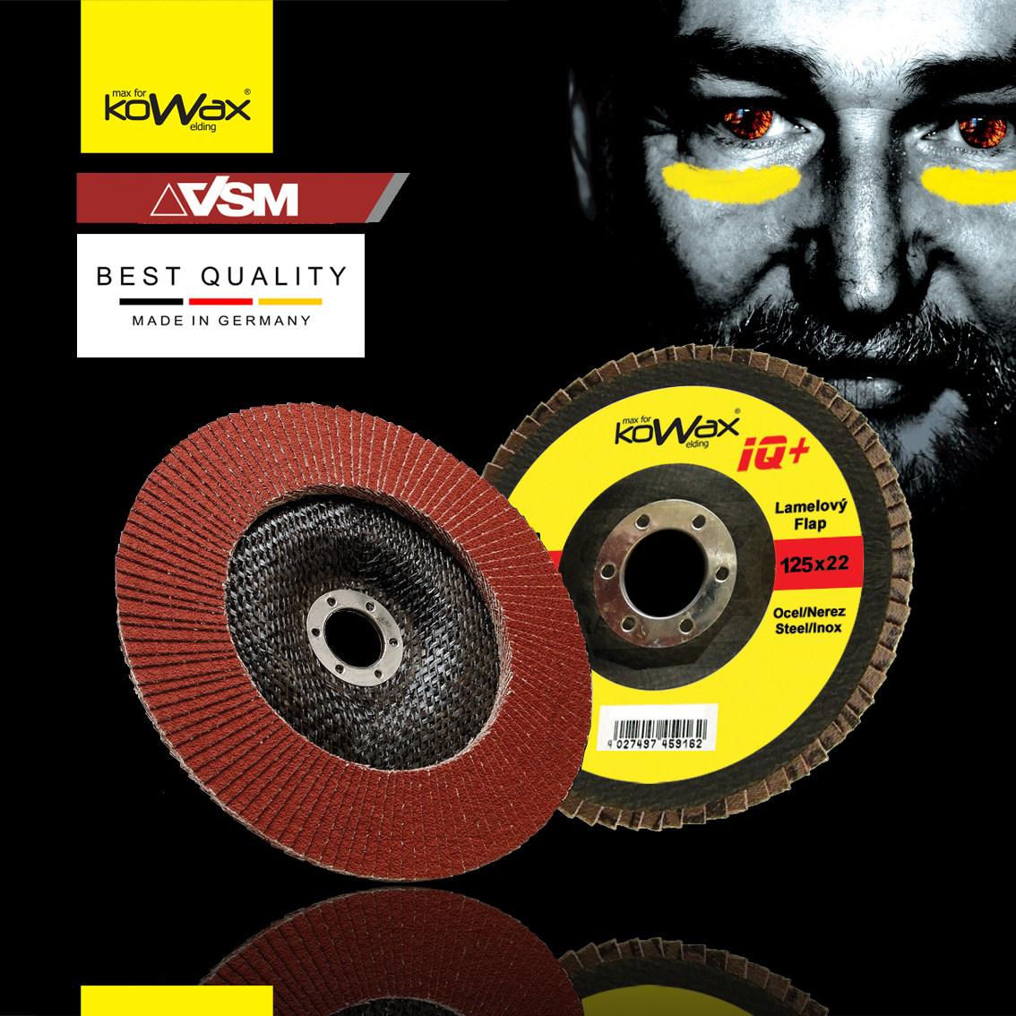 Lamelový keramický kotúč KOWAX IQ+ 2v1 125mm ZR60 Lamelový keramický kotúč KOWAX IQ+ 2v1 125mm ZR60 gallery main image