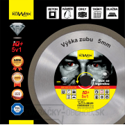 KOWAX® IQ+ 5v1 125x2,2x22,2x5mm DIAMANTOVÝ CELOOBVODOVÝ kotúč rezný Náhľad