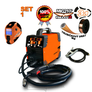 PANTERMAX MIG210FALCO 2 invertorová zváračka MIG/MMA Kukla + Káble 2m + Horák + Drôt 1kg PANTERMAX MIG210FALCO 2 invertorová zváračka MIG/MMA Kukla + Káble 2m + Horák + Drôt 1kg gallery main image