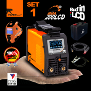 PANTERMAX MMA200LCD invertorová zváračka MMA/TIG + Káble 2m + Kukla + Plastový Kufor PANTERMAX MMA200LCD invertorová zváračka MMA/TIG + Káble 2m + Kukla + Plastový Kufor náhled