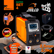 PANTERMAX MMA200LCD invertorová zváračka MMA/TIG + Káble 2m + Kukla + Plastový Kufor + Elektródy 2.5kg PANTERMAX MMA200LCD invertorová zváračka MMA/TIG + Káble 2m + Kukla + Plastový Kufor + Elektródy 2.5kg náhled