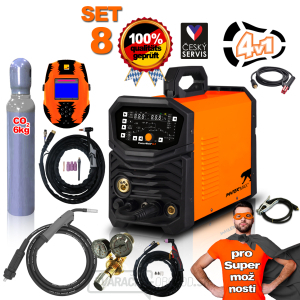 PANTERMAX PanterWeld®4v1 200 MULTIFUNKČNÁ invertorová zváračka MIG/TIG/MMA/PLAZMA + Kukla + Red. Ventil + Co2 Fľaša  gallery main image