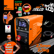 PANTERMAX MMA195LCD invertorová zváračka MMA/TIG + Káble 1.5m + Kukla + Kefa + Elektródy 2,5kg náhled