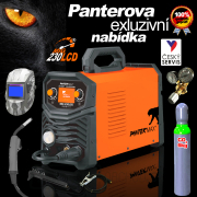 Invertorová zváračka MIG/TIG/MMA SET 8 PANTERMAX MIG230LCD + Kukla + Red. Ventil + Co2 Fľaša plná + Horák + Káble + Kefa gallery main image