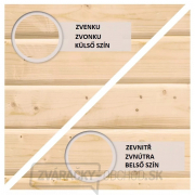 Drevený domček KARIBU DAHME 3 (42562) natur LG1701 náhled