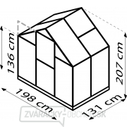 Skleník VITAVIA TRITON 2500 PC 6 mm čierny LG3647 náhled