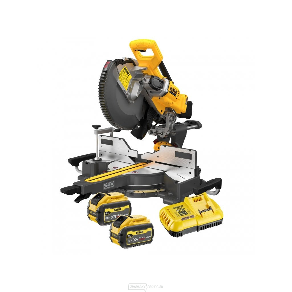 Aku Pokosová píla DeWALT 54V FLEX VOLT 2X 9AH + Batéria a nabíjačka