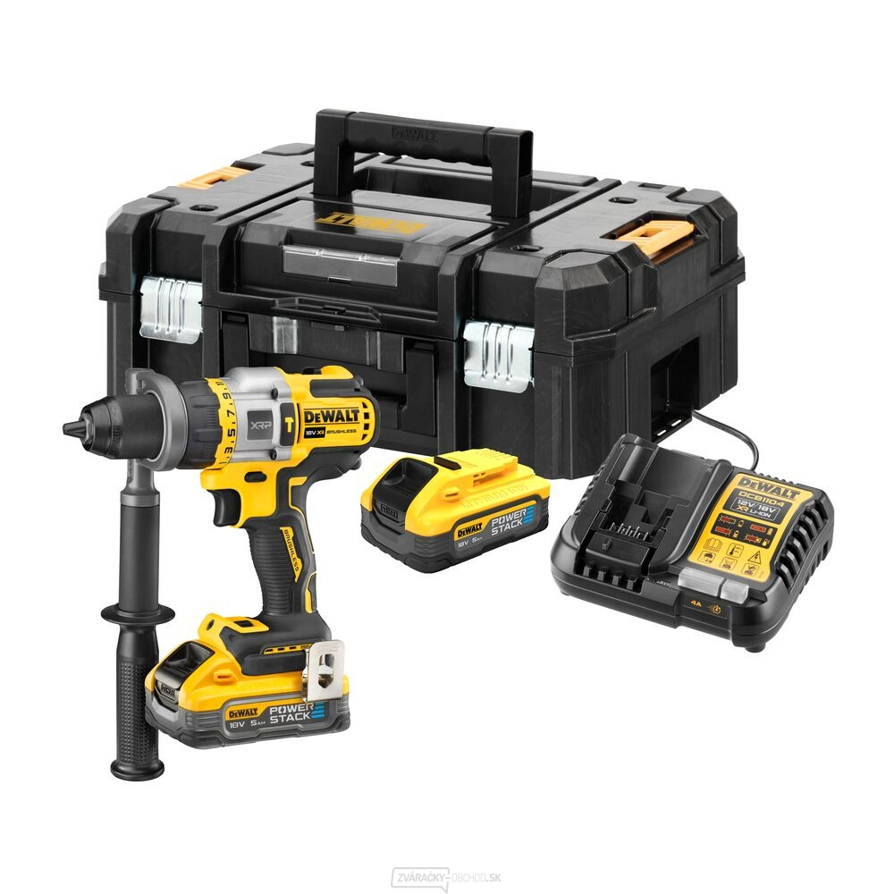 Aku bezuhlíková vŕtačka DeWALT DCD999H2T 18V XR XRP, 2 aku