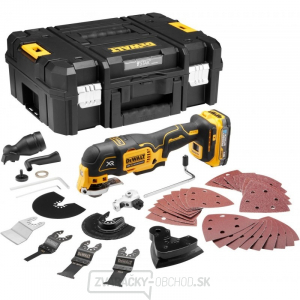 Aku bezuhlíková oscilačná multibrúska DeWALT DCS356E1T POWERSTACK 18 V