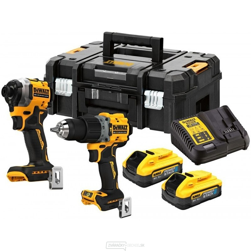 Aku kombinovaná sada DeWALT DCK2050H2T POWERSTACK 18V (2x1,7Ah)
